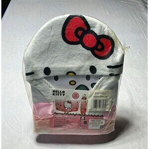 Hello Kitty Hooded Towel Wrap 24 x 50 100% Cotton Pink/White HH186Z